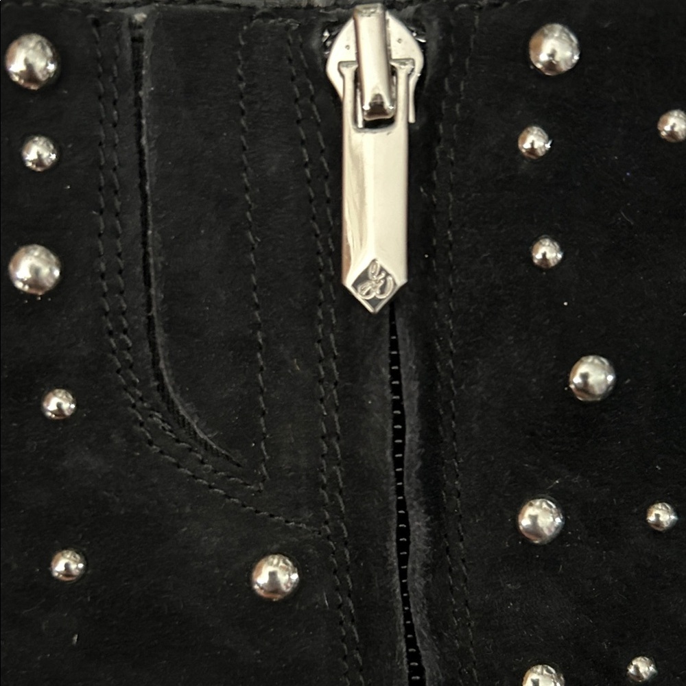 Sam Edelman Studded Black Ankle Boots - Picture 5 of 5